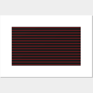 Pretty Simple Red Stripes Posters and Art